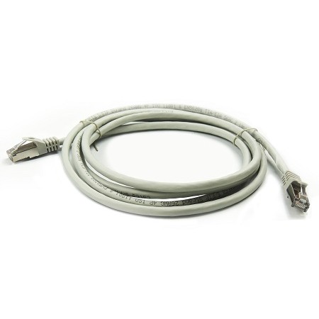 Latiguillo de red 1m Cat 6A S/FTP LSZH 26 AWG Gris Lapara Networking