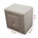 Caja de superficie 80 x 80 1 x RJ45 tipo Keystone