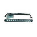 Patch panel 1U Cat6 24 Rj45 UTP Modular con retenedor