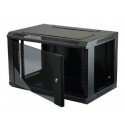 Rack mural 12U, 600 x 600, Color Negro 