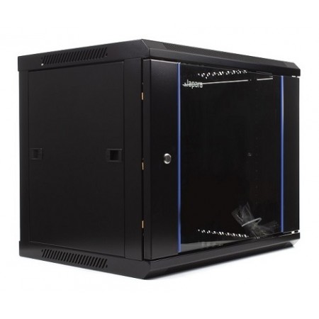 Rack mural 9U, 600 x 600, Color Negro Lapara Networking