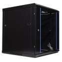 Rack mural 12U, 600 x 600, Color Negro Lapara Networking