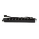 Regleta rack 19" 16A 9x schuko Lapara Networking