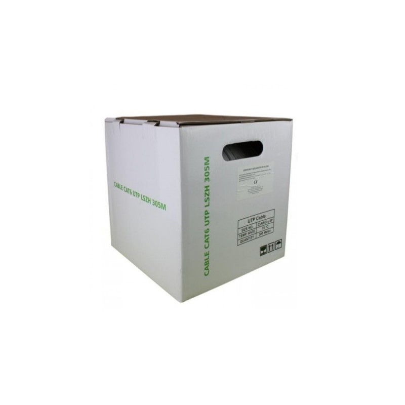 Bobina cable Cat6 UTP caja 305m blanco Lapara