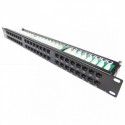 Patch panel rack 1U 48 x RJ45 Cat6 UTP